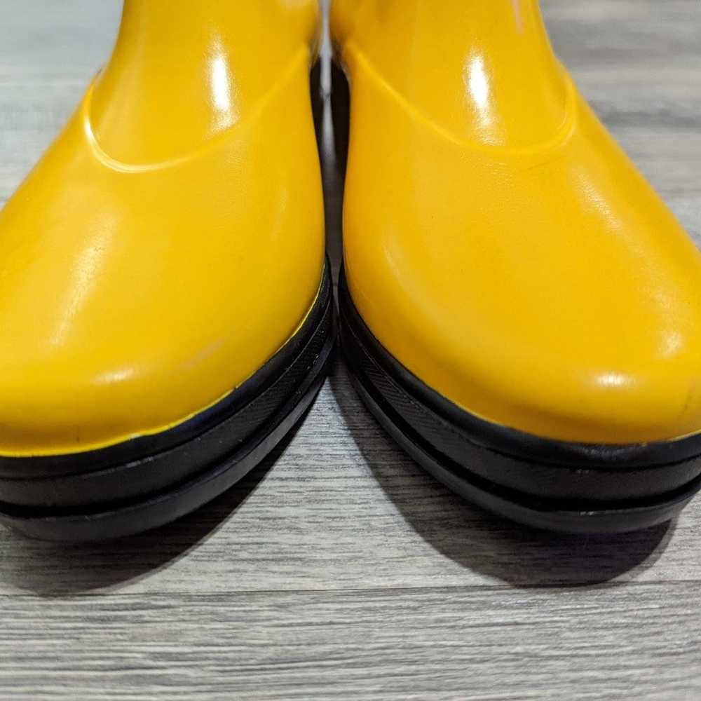 Vintage Ariat ankle rain boots. Bright yellow. Si… - image 3