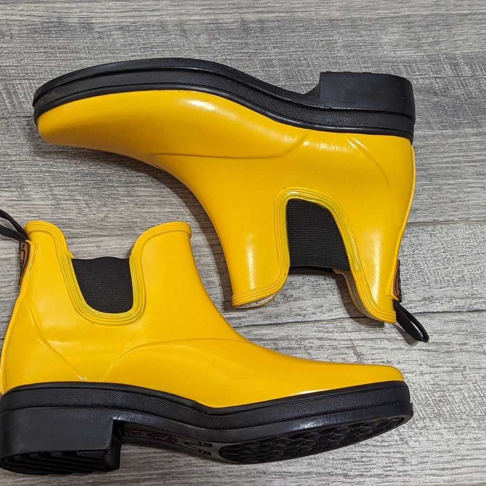 Vintage Ariat ankle rain boots. Bright yellow. Si… - image 5