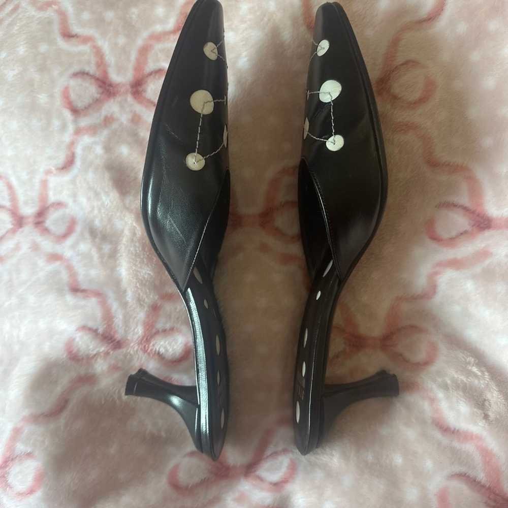 Leather Stuart weitzman kitten heels - image 4