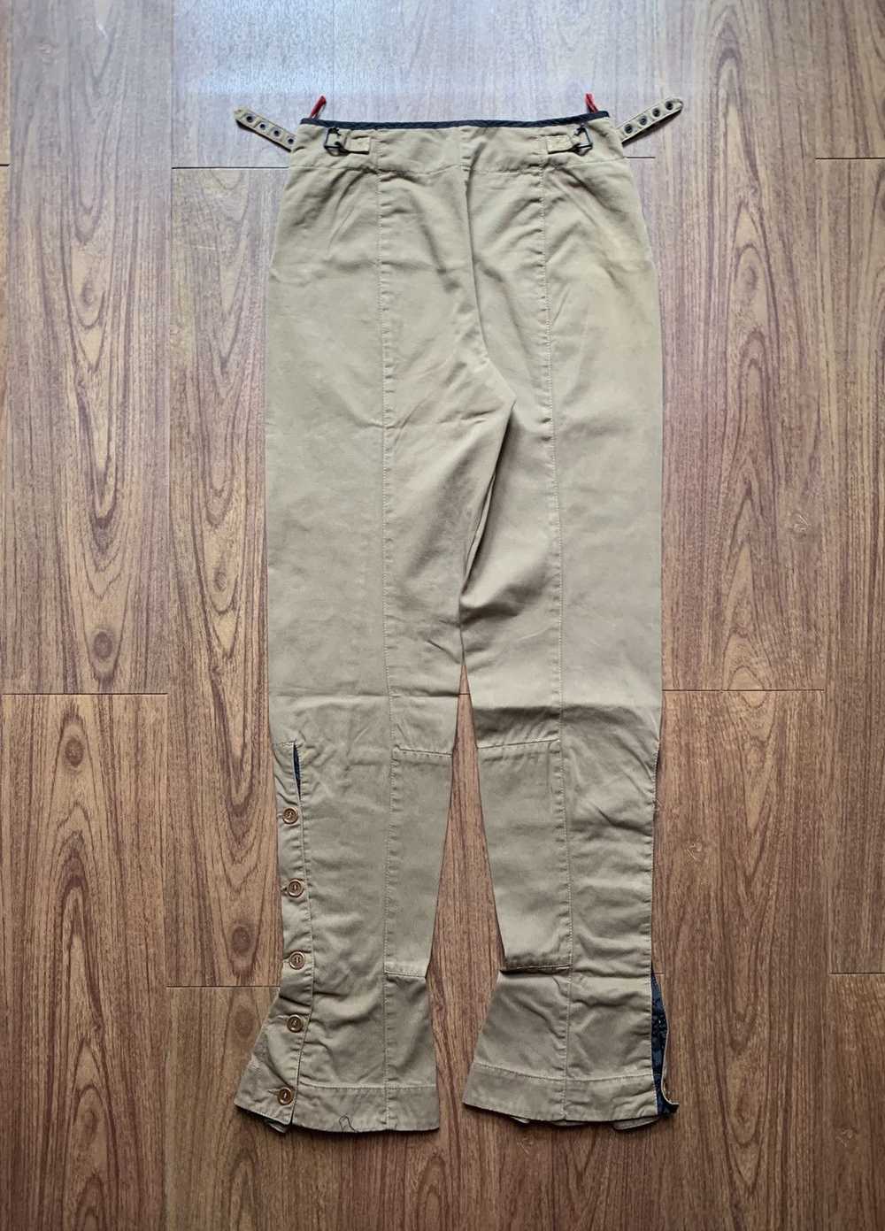 Prada 2000s Flared Buttoned Trousers - image 7