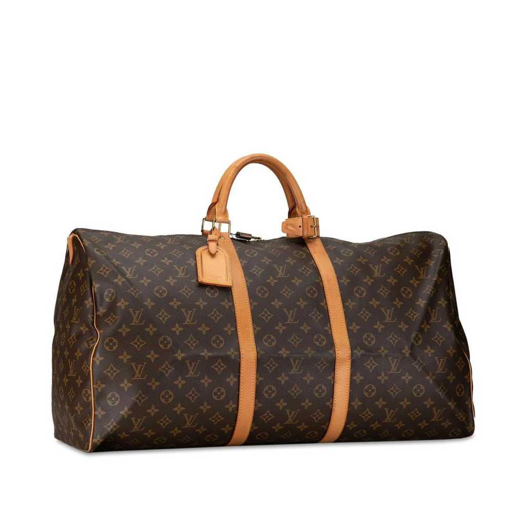 Louis Vuitton Keepall leather travel bag - image 2