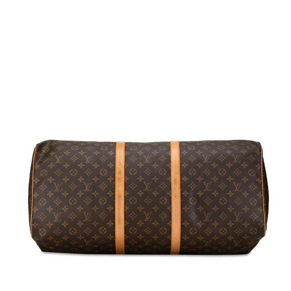 Louis Vuitton Keepall leather travel bag - image 4