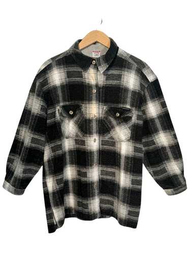 UNIONBAY Grunge Fleece Button-Up - Large - 1990s