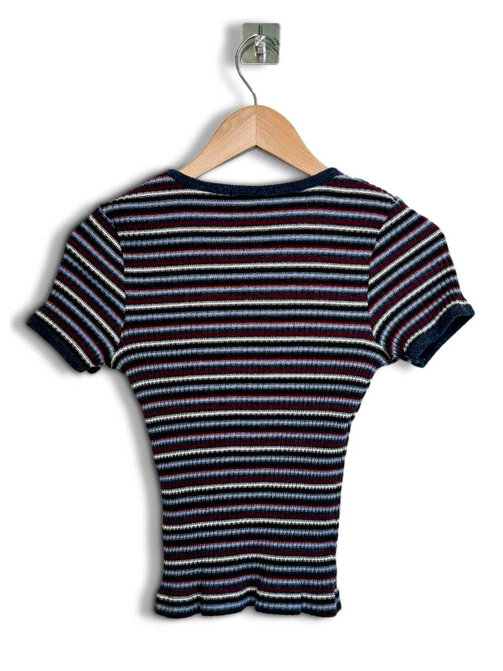 UNIONBAY Keyhole Knit Short Sleeve Sweater - Smal… - image 2