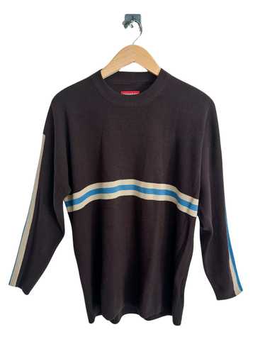 UNIONBAY Blue Stripe Y2K Knit Sweater - Medium - 1