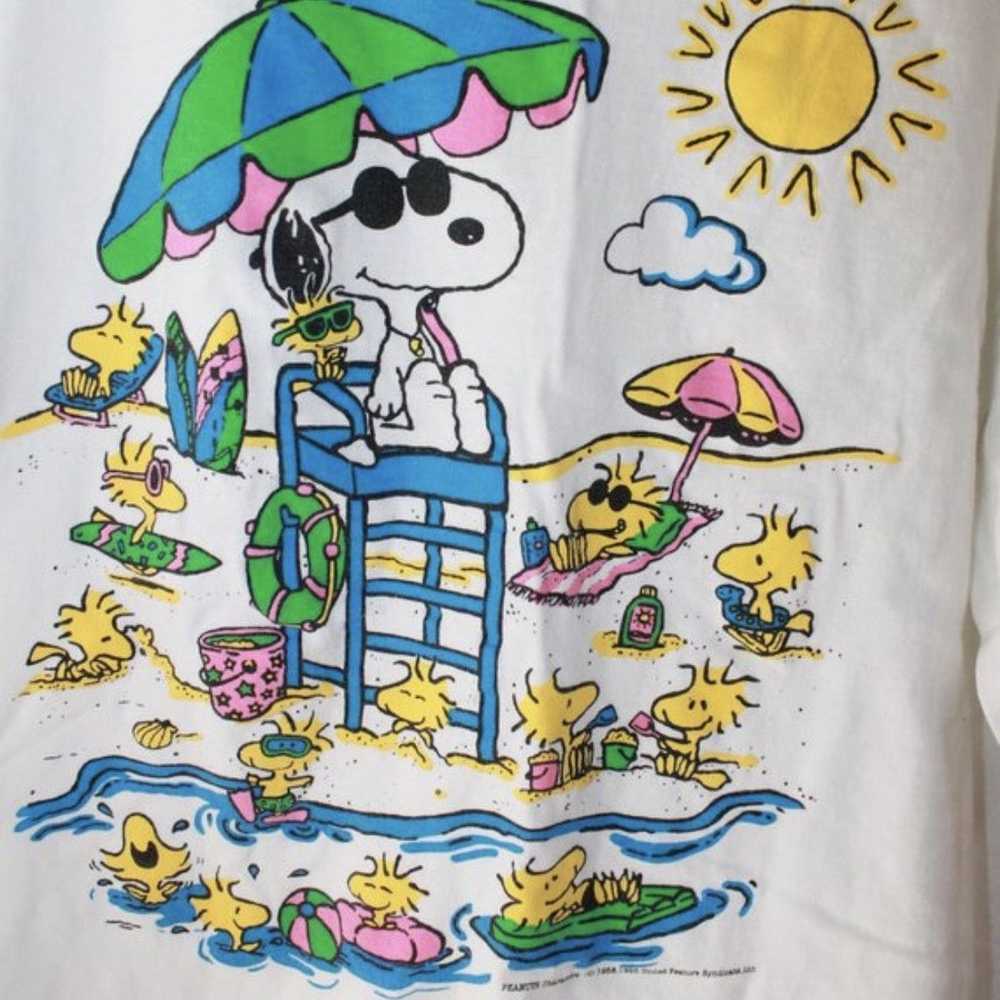 Peanuts × Vintage Vintage Snoopy Peanuts tshirt 1… - image 2