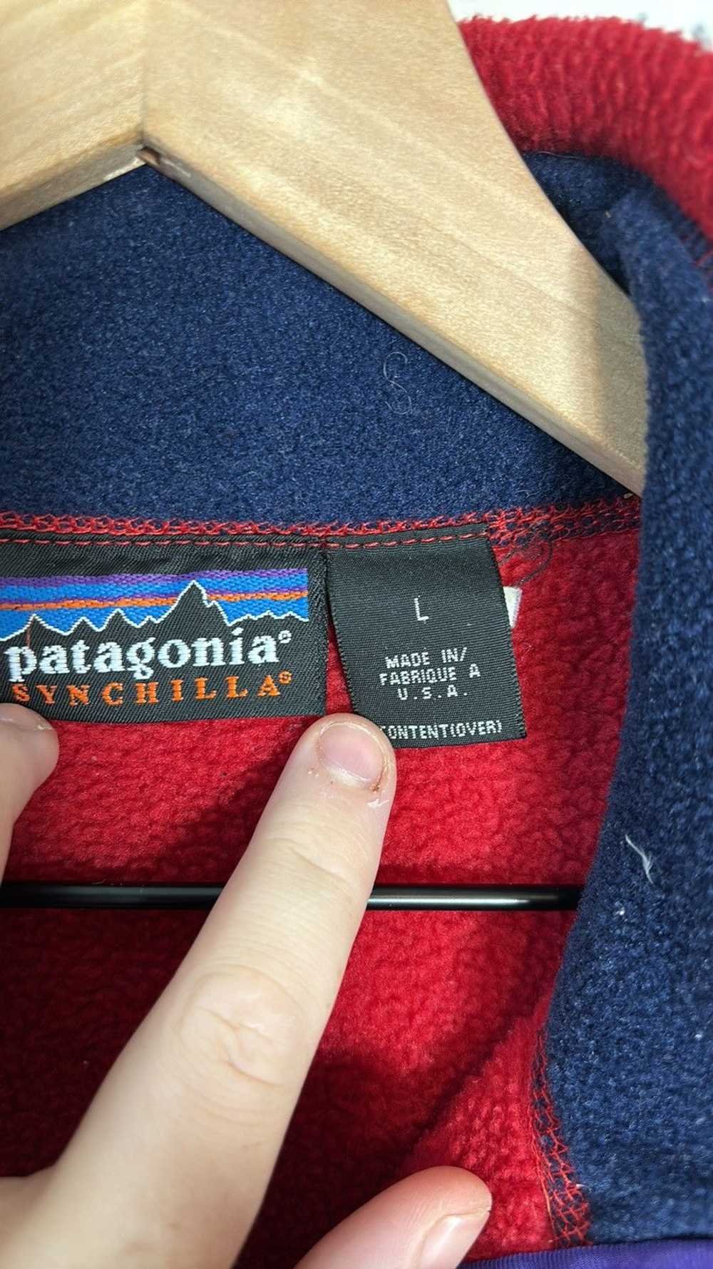 Patagonia × Vintage Vintage Patagonia Synchilla V… - image 3