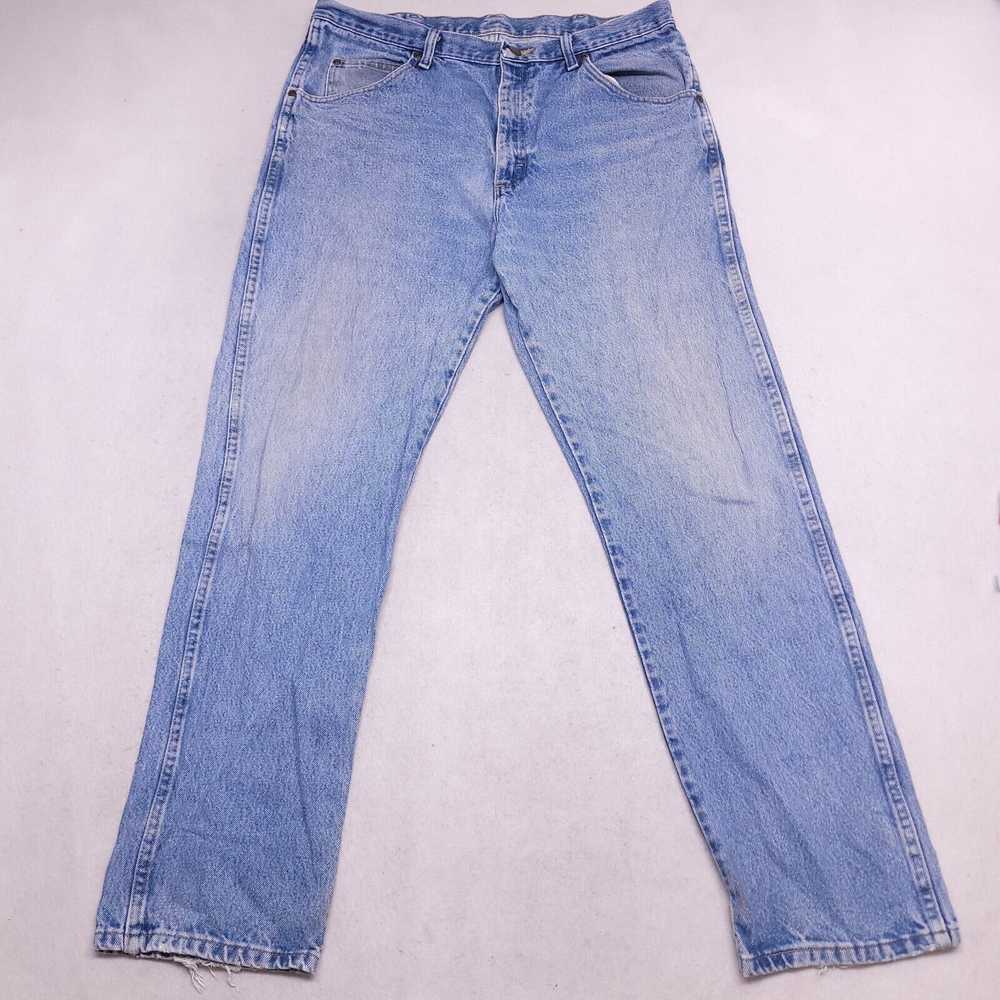 Wrangler Wrangler Casual Button Denim Jeans Mens … - image 2