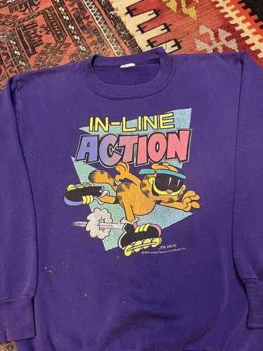 RARE Vintage 70s Garfield La Lakers Crewneck Sweatshirt shops XL Swingster Tag. Super