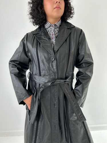 Alex leather trench