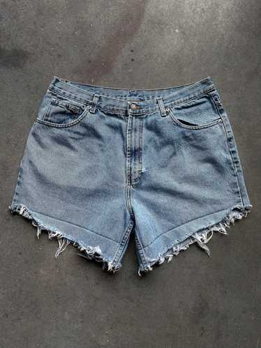 Cut Off Denim Shorts—[36]