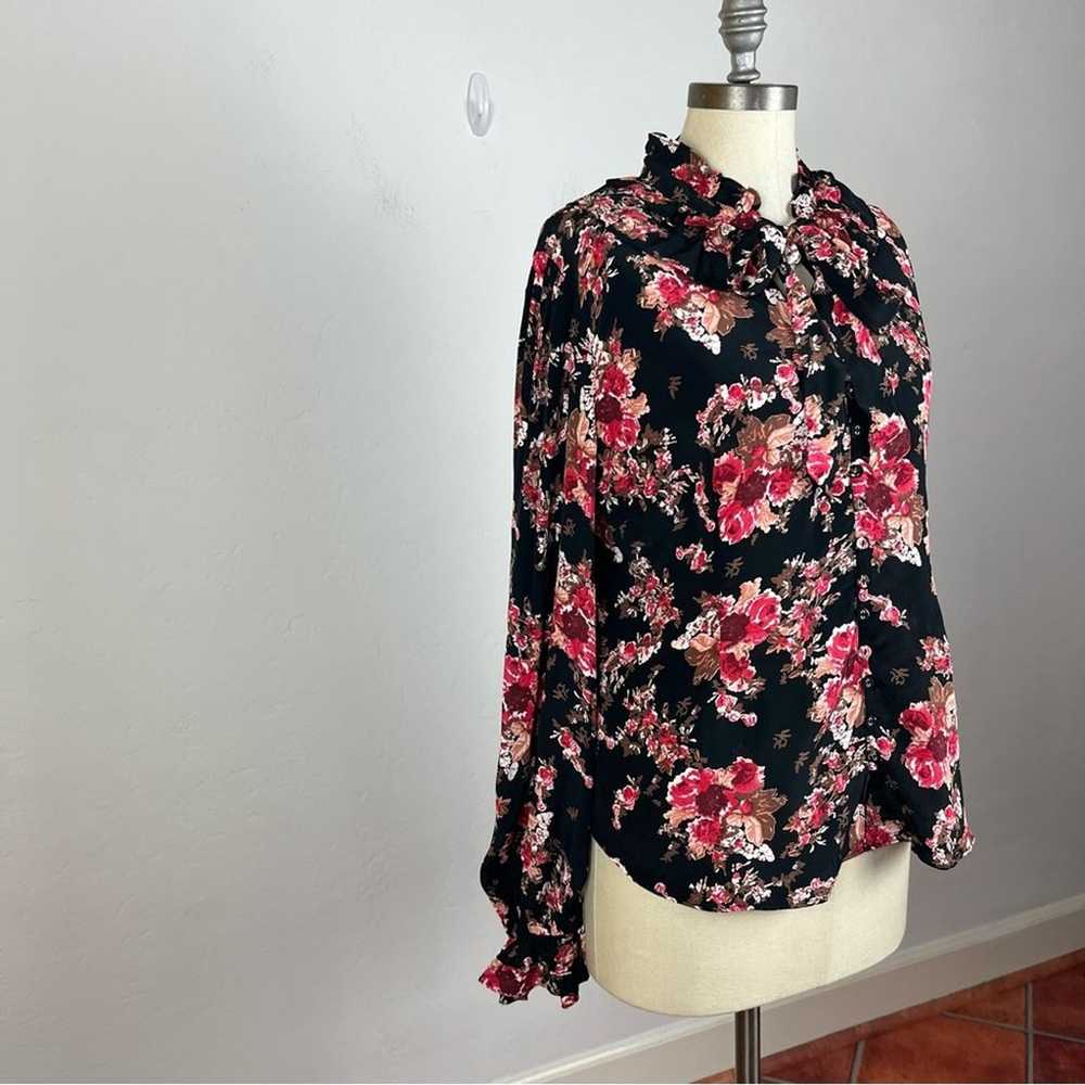 ByTimo Ruffle Print Shirt in Rose Tapestry - image 3