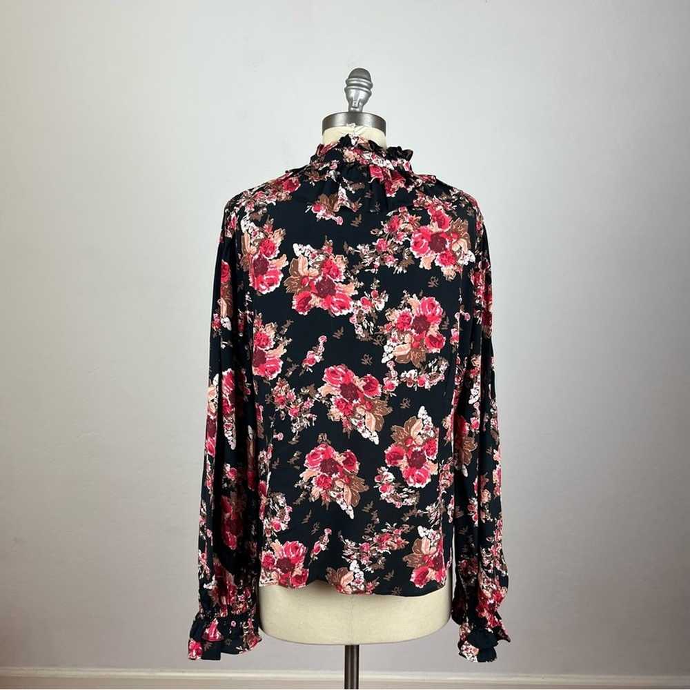 ByTimo Ruffle Print Shirt in Rose Tapestry - image 7