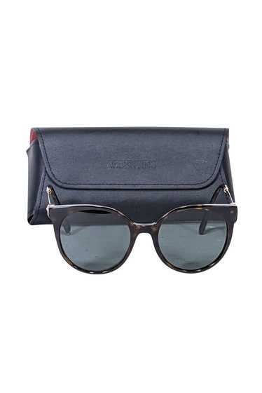 Valentino - Brown Tortoise Round Sunglasses