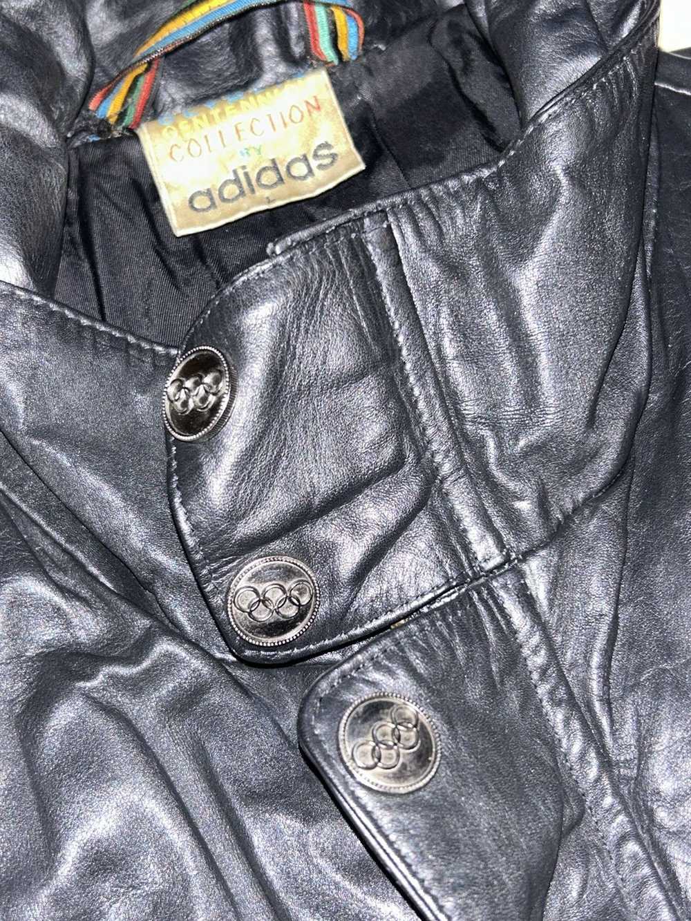 Adidas × Vintage Leather jacket Olympia 1948 - image 4