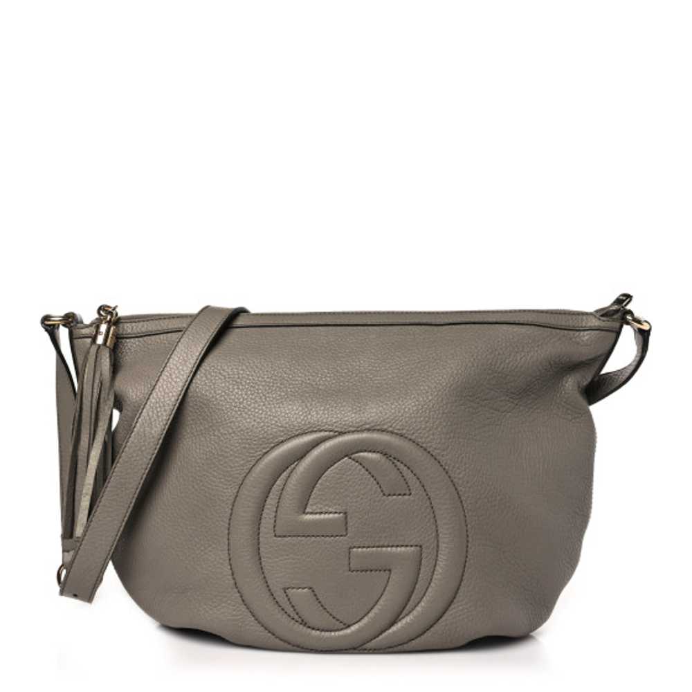 GUCCI Pebbled Calfskin Medium Soho Hobo New Fango - image 1