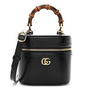 GUCCI Calfskin Mini Bamboo Top Handle Shoulder Ba… - image 1