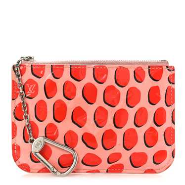 LOUIS VUITTON Vernis Jungle Dots Key Pouch Sugar … - image 1