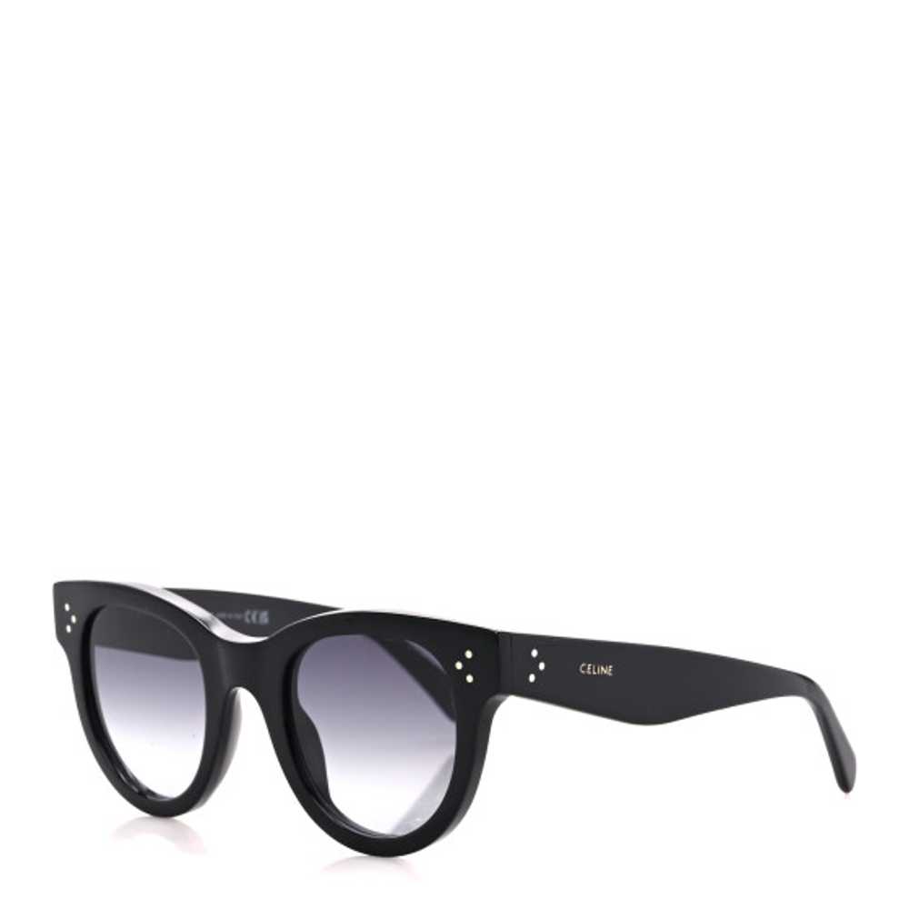 CELINE Acetate Studded Mineral Round Sunglasses C… - image 1