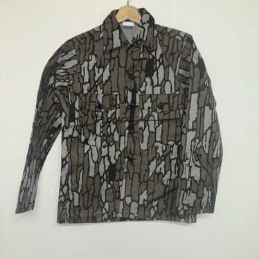 【80's〜 TREBARK CAMO】\"Utility Shirt\" Vintage 80's Winchester Trebark Camo Button Up Shirt