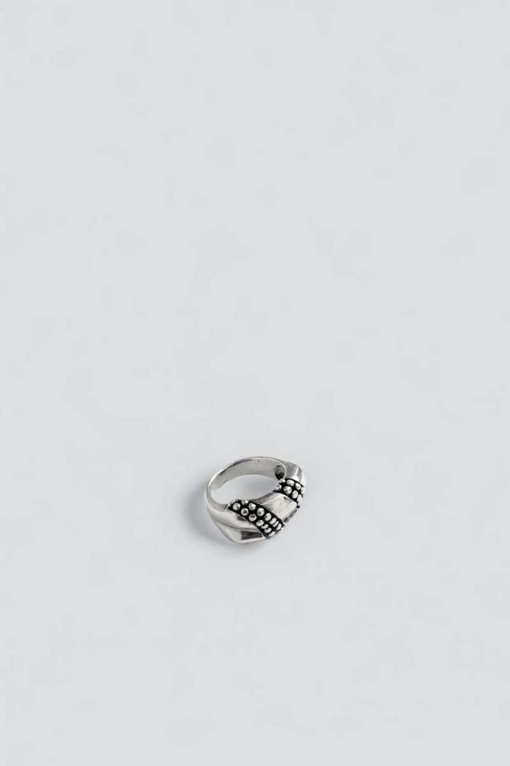 Dotted Band Ring - Sterling Silver - image 1