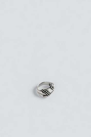 Dotted Band Ring - Sterling Silver