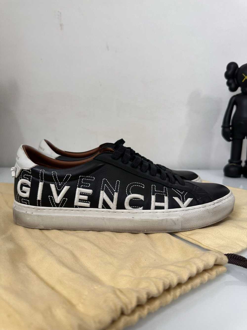 Givenchy B&W Embroidered Urban Street Sneakers - image 3