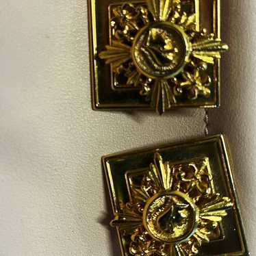 Vintage Kirks Folly Golden Earrings - image 1