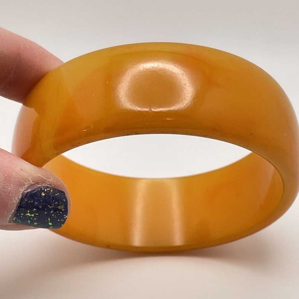 Vintage Bakelite Bangle Bracelet 1” - image 3