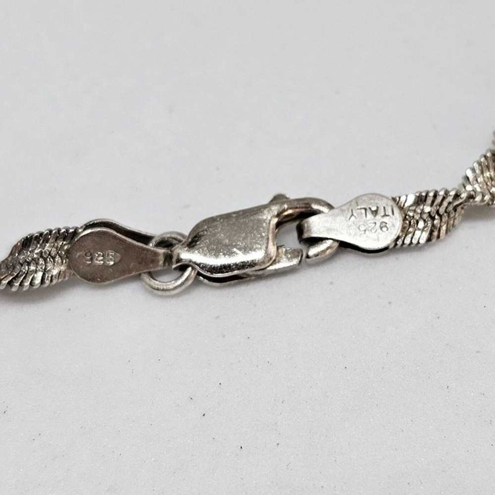 925 Sterling Silver - Vintage Signed SA Twist Cha… - image 3