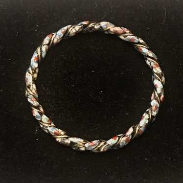 Vintage Woven Cloisonne Bangle - image 1