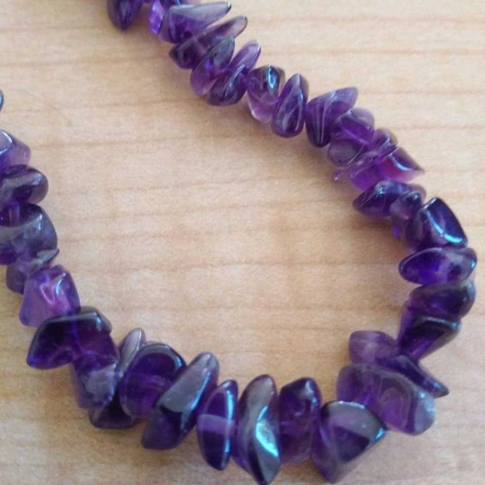 Sterling Silver and Amethyst Necklace - image 5