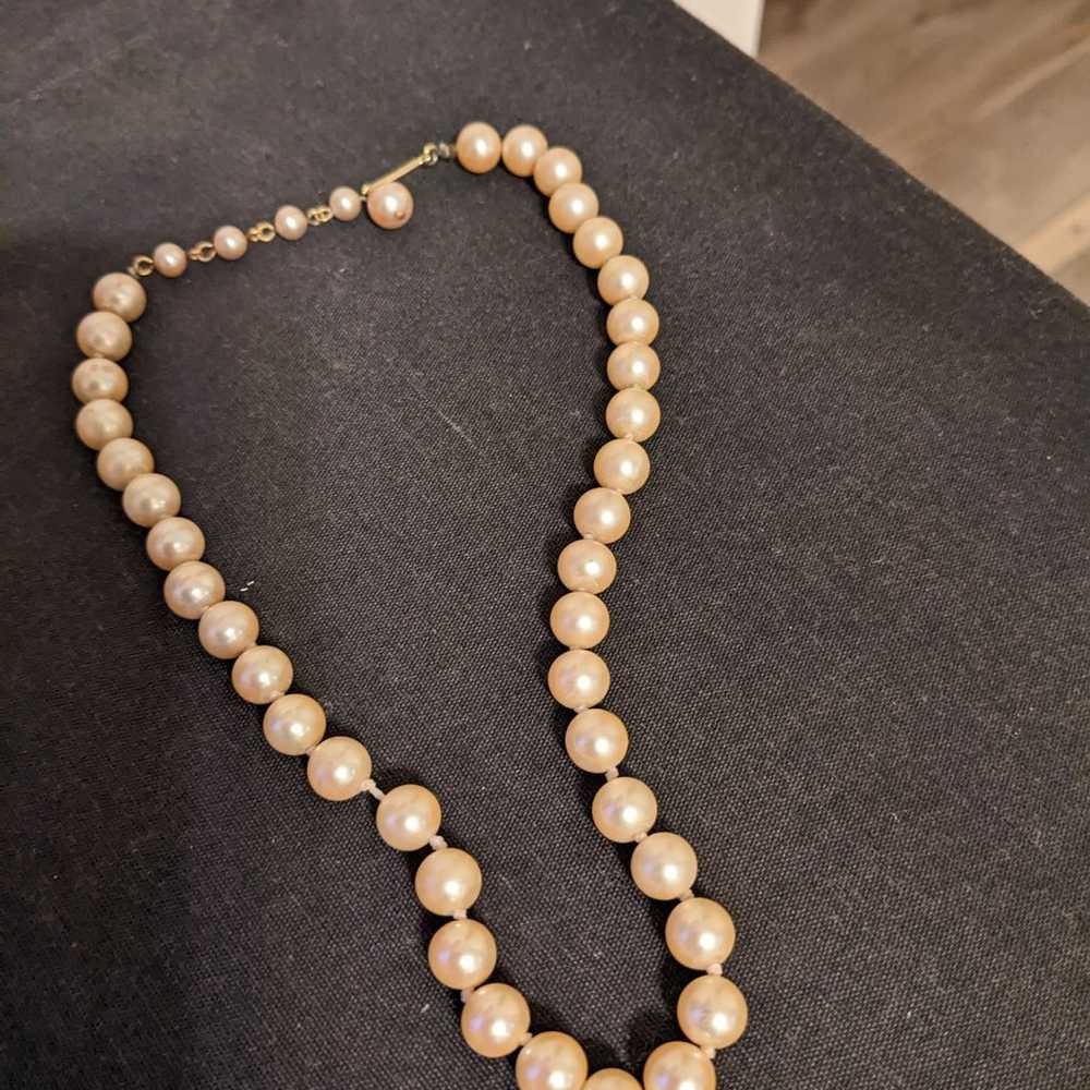 3 pearl necklace/choker - image 5