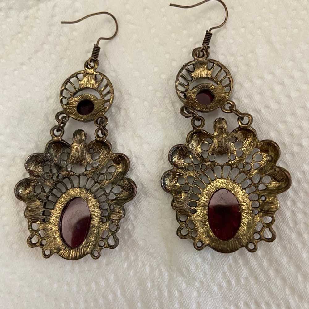 Vintage, antique look earrings - image 3