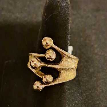 Vintage Anna Greta jester ring - image 1