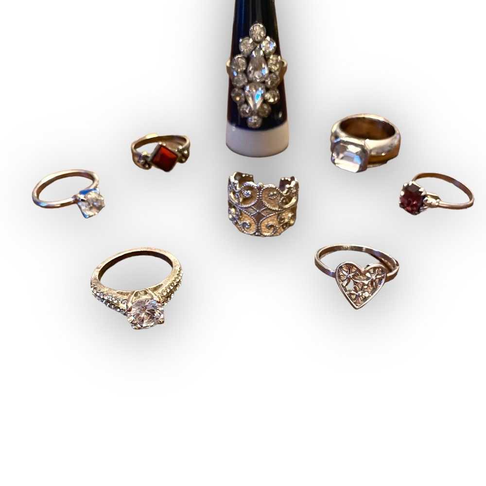 Vintage to now fashion ring lot - image 1