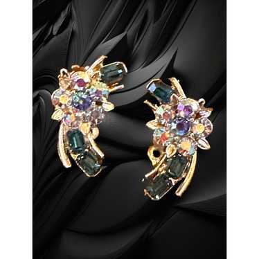 Sparkly Shooting Star Lisner Vintage Earrings - image 1