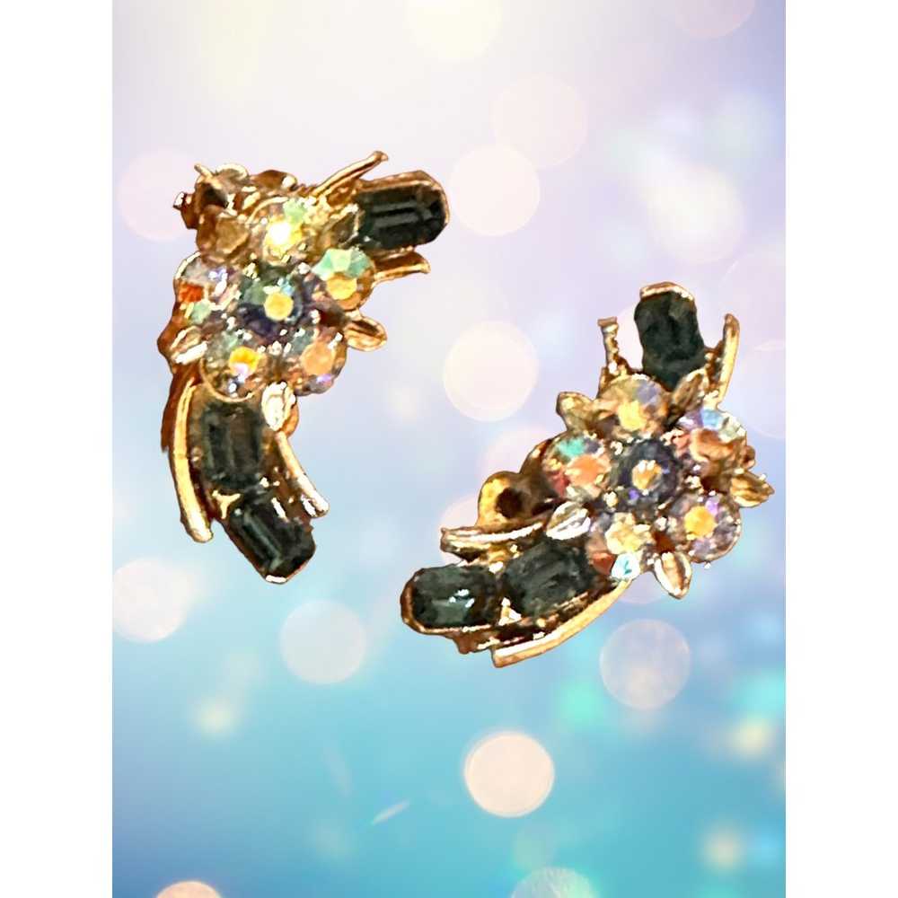 Sparkly Shooting Star Lisner Vintage Earrings - image 5