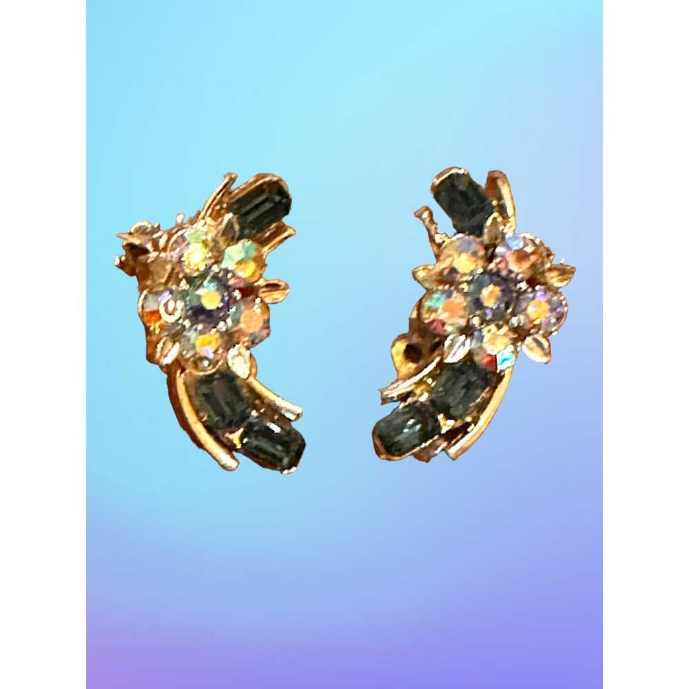 Sparkly Shooting Star Lisner Vintage Earrings - image 6