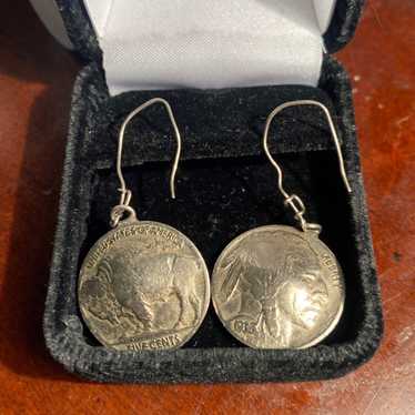 Vintage coin earrings