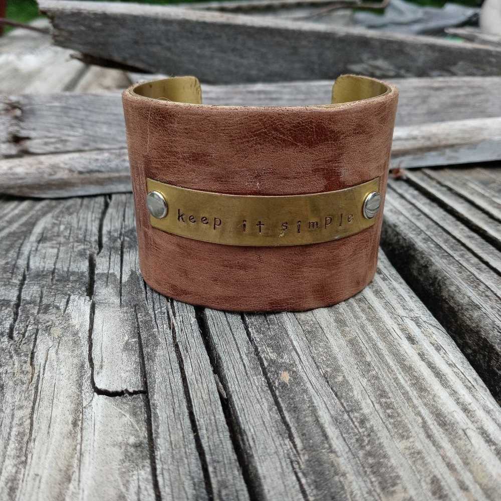 Vintage PRE TM Rustic Cuff Bracelet Hand Stamped … - image 6