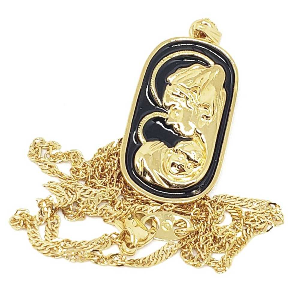 Vintage Mother and child necklace - image 1