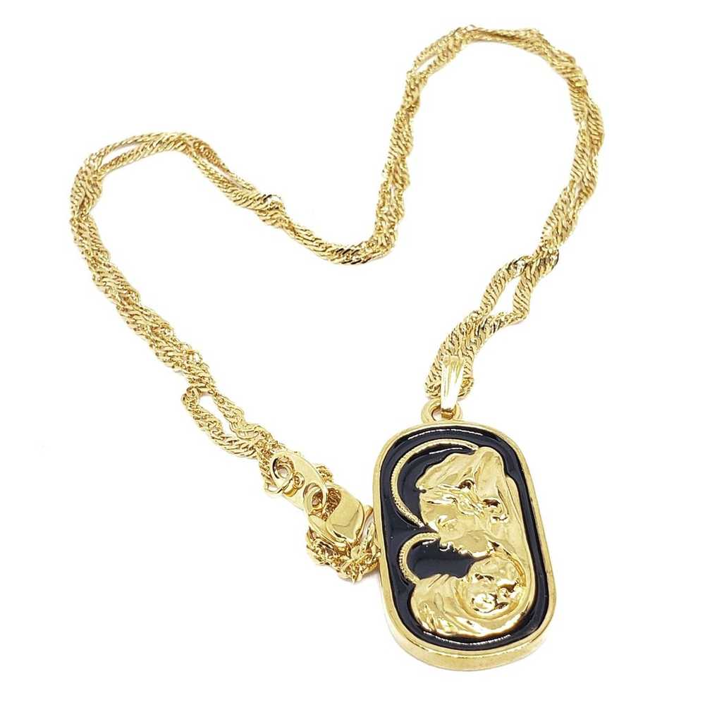 Vintage Mother and child necklace - image 2