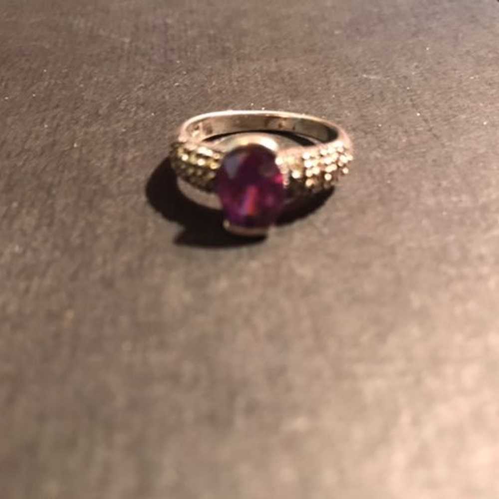 Amethyst and 925 silver ring - image 7