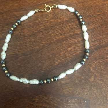 Bracelet freshwater pearl & 14k