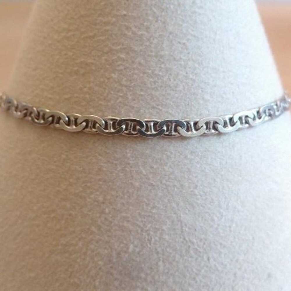 Italy 925 sterling Silver Mariners Link Bracelet - image 2