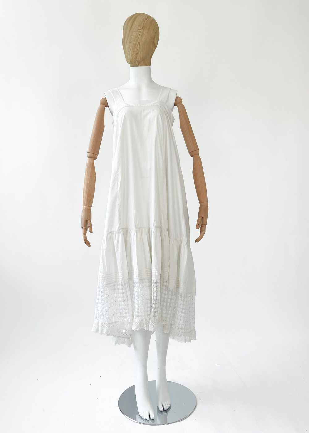 Vintage REworked Antique Cotton Lace Dress - image 3