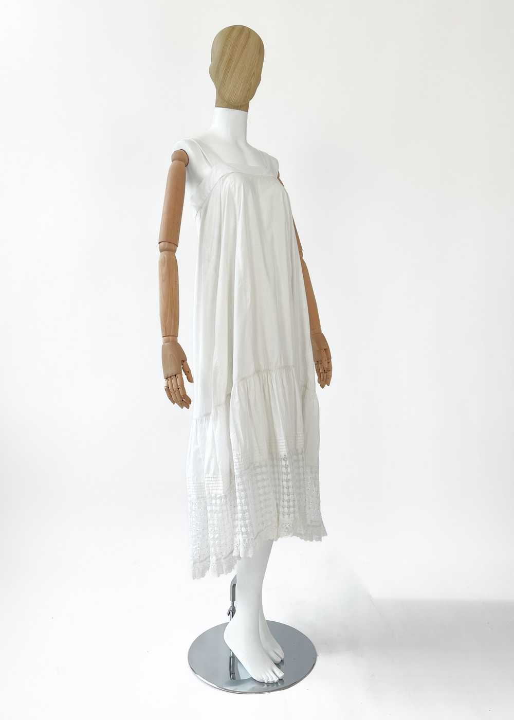 Vintage REworked Antique Cotton Lace Dress - image 4