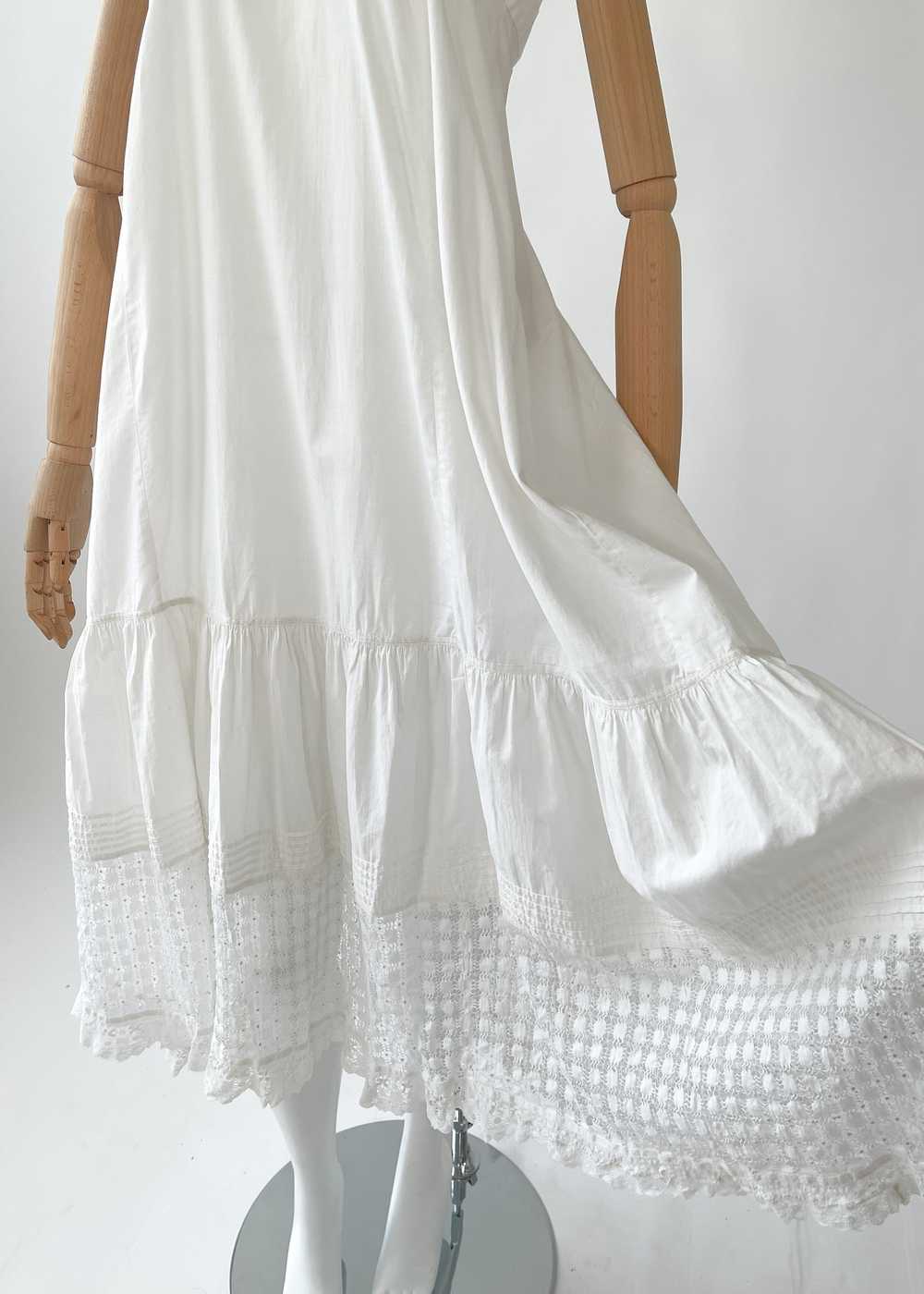 Vintage REworked Antique Cotton Lace Dress - image 5