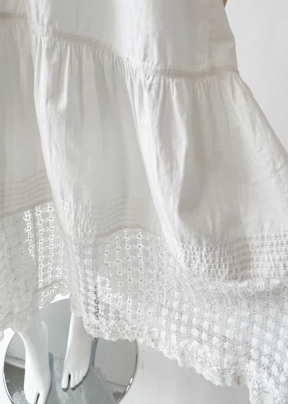 Vintage REworked Antique Cotton Lace Dress - image 6